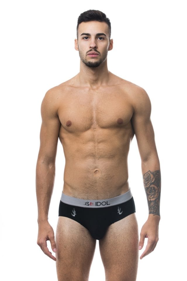 Slip Black Embroidery